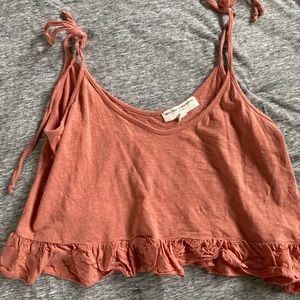 UO blush pink cropped tank